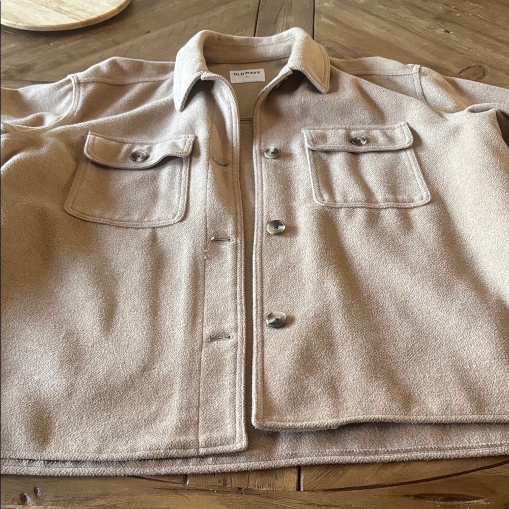 Old Navy Men's Light Brown Shirt Jacket